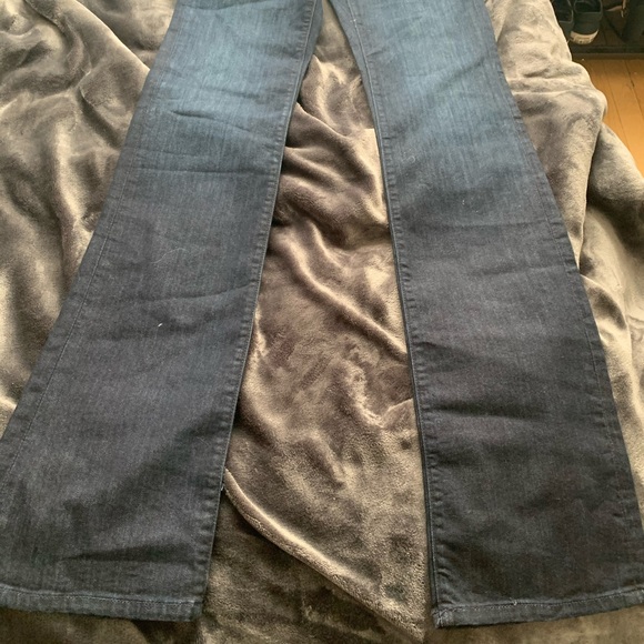 Dark Blue Slightly Flared Jeans **BRAND NEW** - Picture 2 of 3